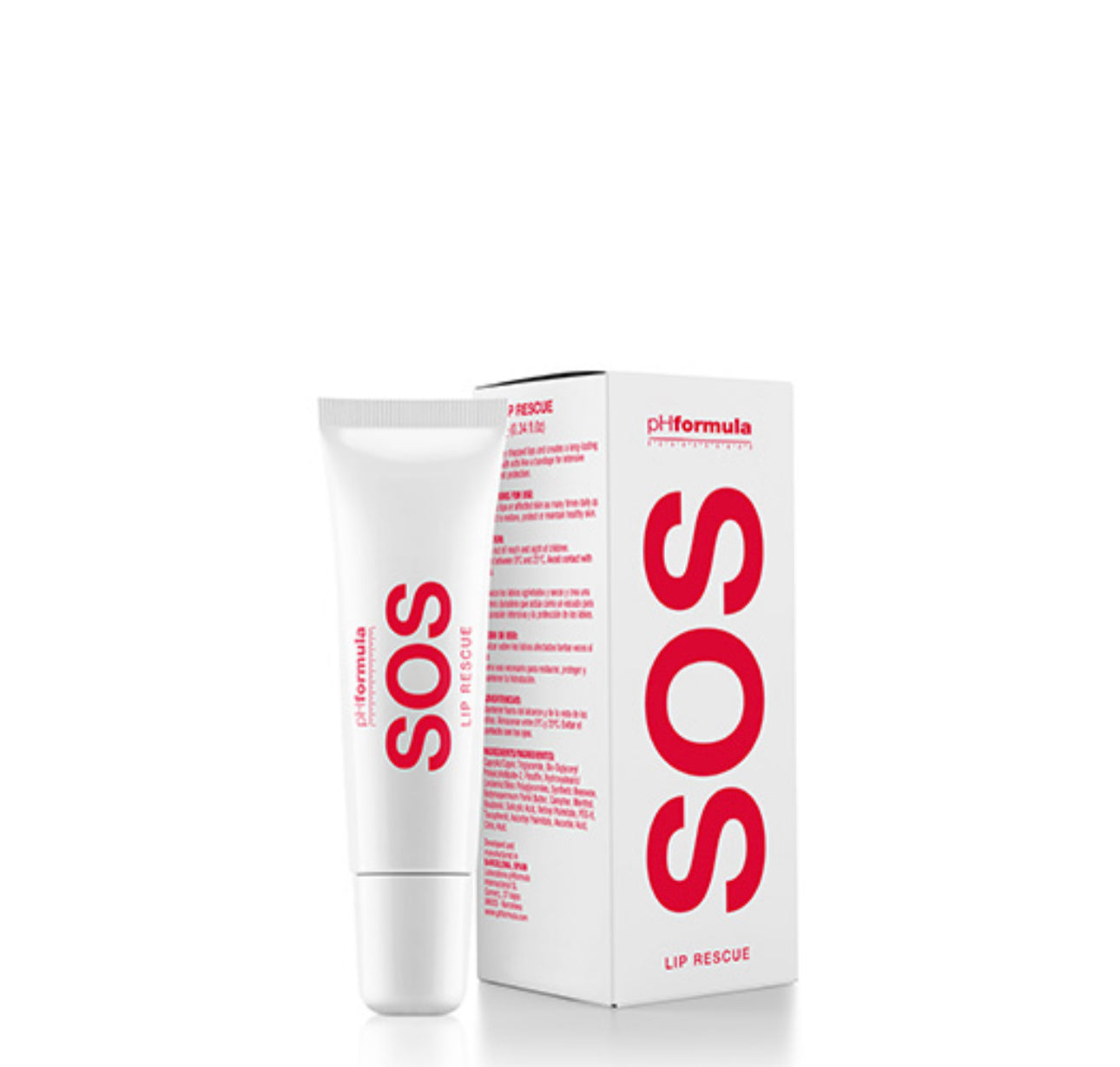 pHformula SOS Lip Rescue – kaitsev mitmetoimeline huulepalsam, 10 ml