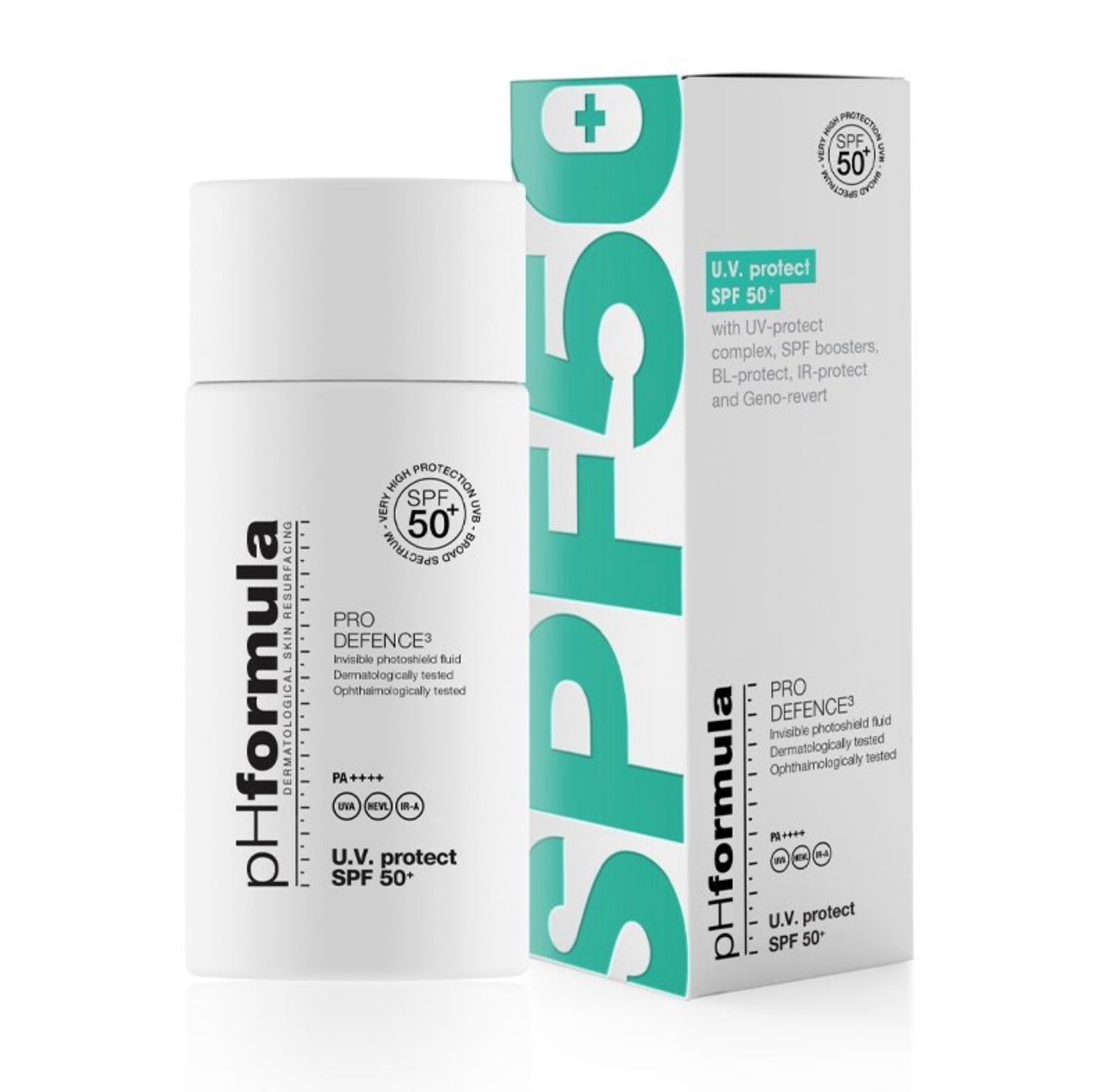 pHformula U.V. Protect Pro Defence SPF50+ – laiaspektriline UV-kaitse näole, 50 ml