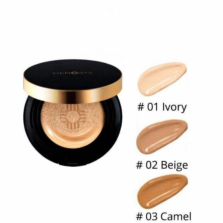 Genosys Skin Caring Blemish Balm Cushion #02 Beige SPF50+