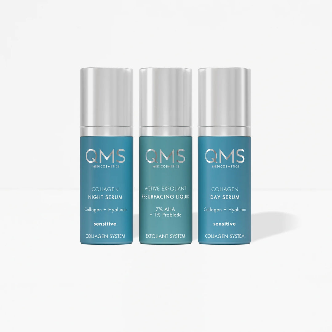 QMS Day & Night 3-Step Core Routine Set Sensitive 3×30ml