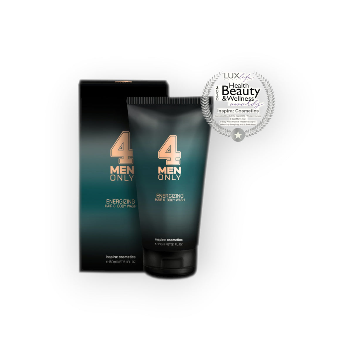 Inspira: cosmetics — Energizing Hair & Body Wash (150 ml)