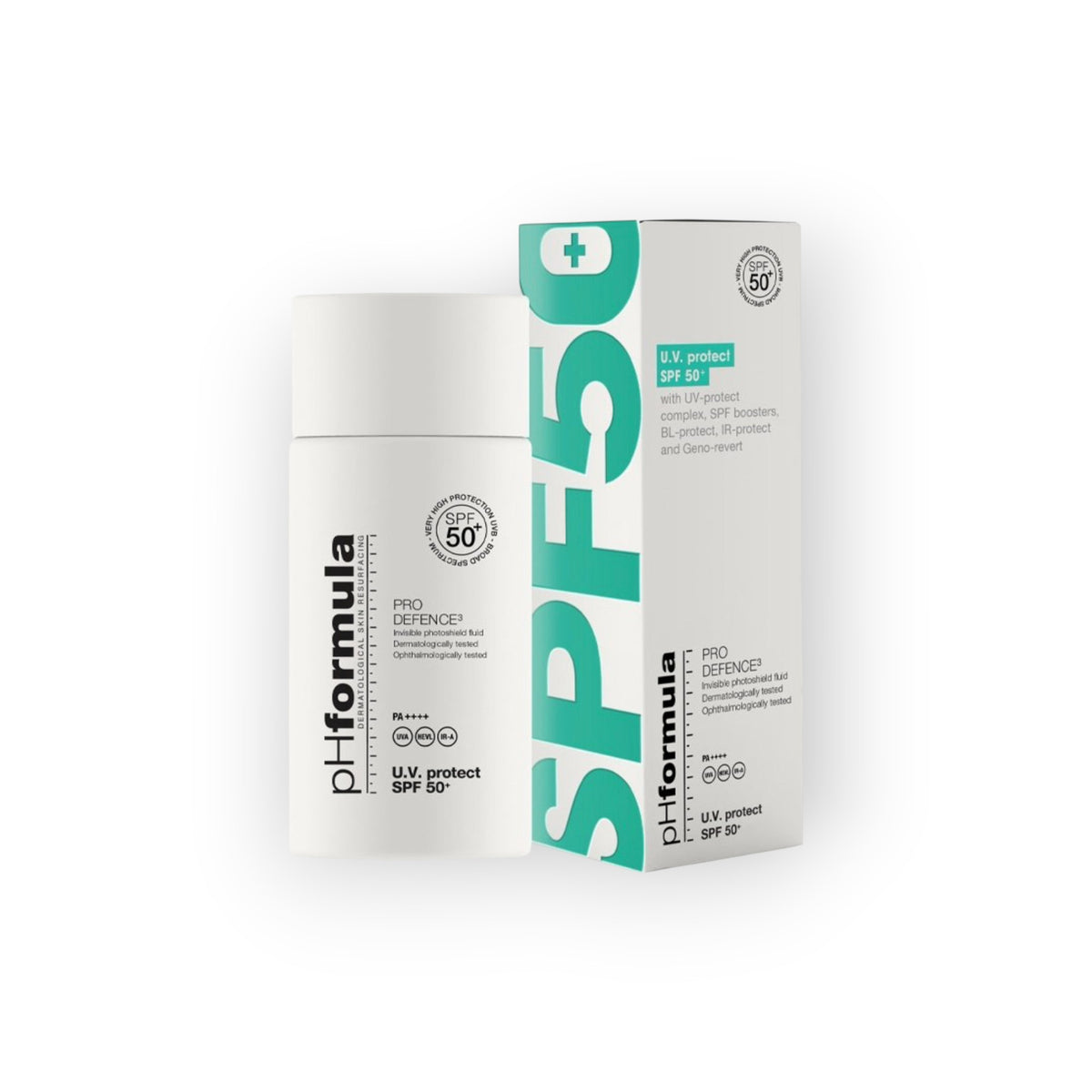 pHformula U.V. Protect Pro Defence SPF50+ – laiaspektriline UV-kaitse näole, 50 ml