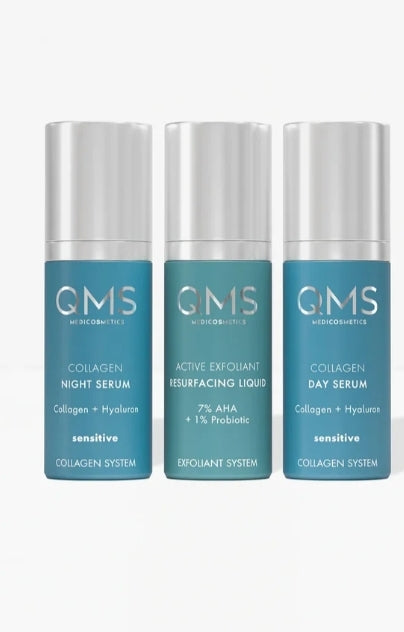 QMS Day & Night 3-Step Core Routine Set Sensitive 3×30ml